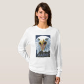 T-shirt De MaineEagle fin (Devant entier)