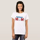 T-shirt de maman de base-ball (Devant entier)