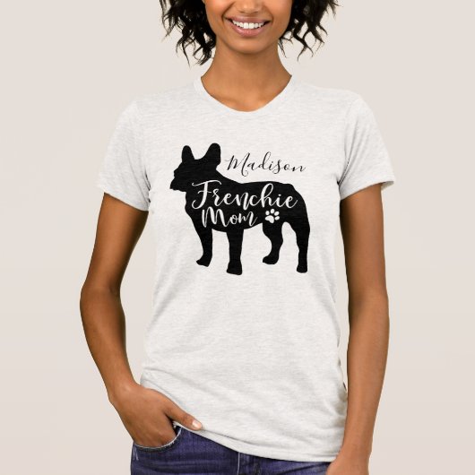 T-shirt de maman de bouledogue français pour des (Devant)