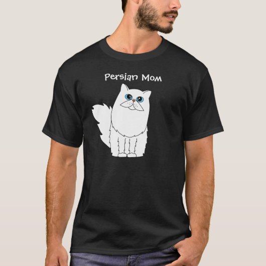 T-shirt de maman de chat persan (Devant)