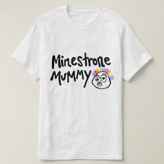 T-shirt de maman de Minestrone (Design devant)
