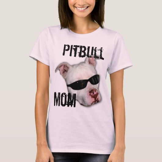 T-shirt de maman de Pitbull (Devant)
