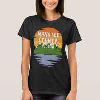 De Manatee Comté Floride Vintage Sunset