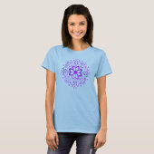 T-shirt de mandala de fleur (Devant entier)