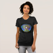 T-shirt de mandala de Pleine lune (Devant entier)