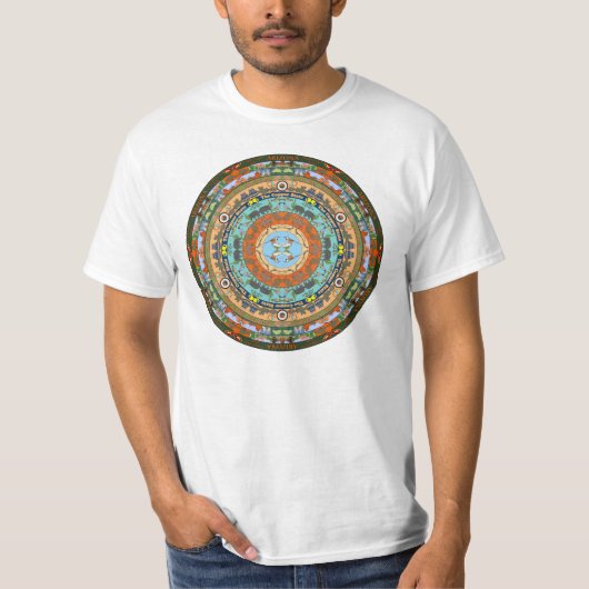 T-shirt de mandala d'état de l'Arizona (Devant)