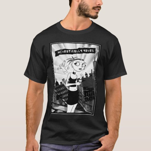 T-shirt De manière névrotique vôtre chemise comique (Devant)