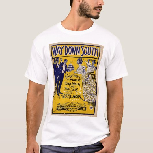 T-shirt De manière sud vers le bas (Devant)