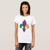 T-shirt de mardi gras de Fleur de Lis (Devant entier)