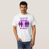 T-shirt de mariage homosexuel (Devant entier)