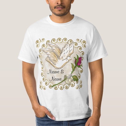 T-shirt de mariage personnalisé (Devant)