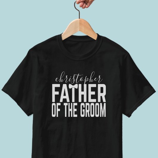 T-Shirt de mariage personnalisé pour le père du ma