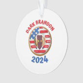 T-shirt de marque noire joe Biden 2024 mème (devant)