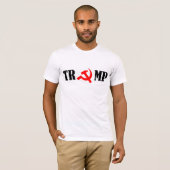 T-shirt de marteau et de faucille d'atout (Devant entier)