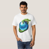 T-shirt de mascotte d'alligator d'All2gethr (Devant entier)