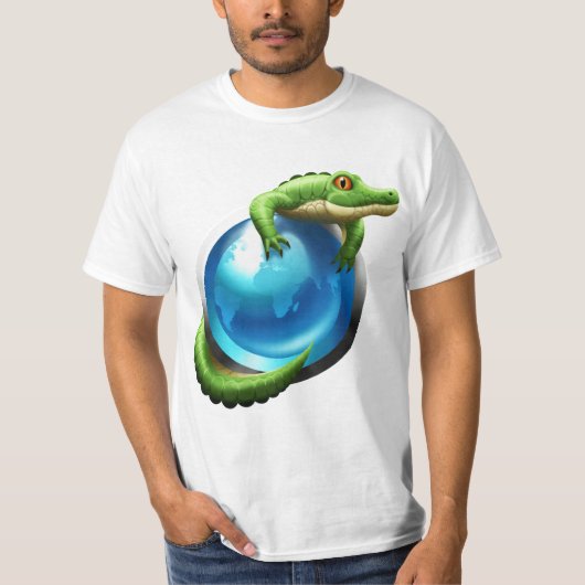 T-shirt de mascotte d'alligator d'All2gethr (Devant)