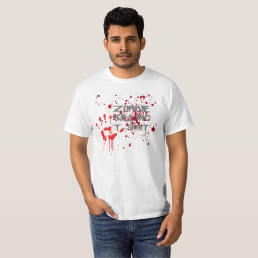 T-shirt de massacre de zombi (Devant entier)