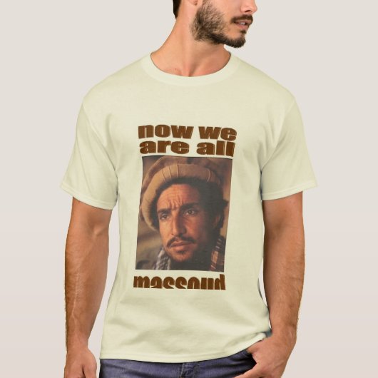 T-shirt de Massoud - customisé (Devant)
