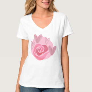 T-Shirt de maternité à cœur floral Love Grows