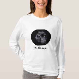 T-shirt de maternité avec image sonographie