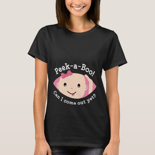 T-Shirt de maternité Peek-A-Boo (Devant)