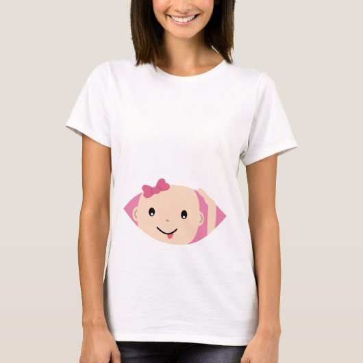 T-shirt de maternité Peek-A-Boo (Devant)