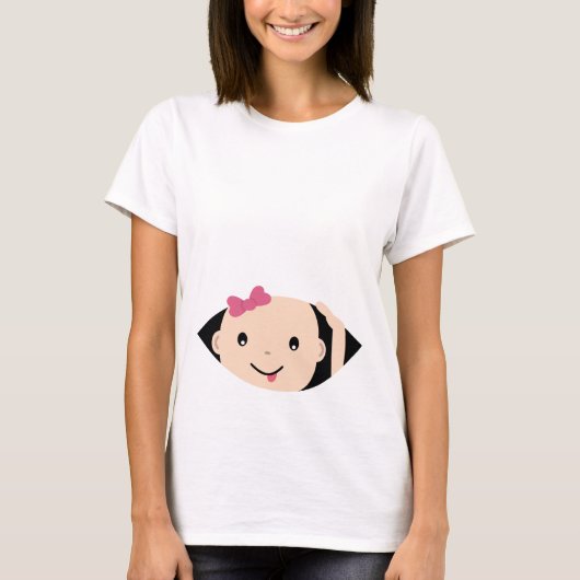 T-Shirt de maternité Peek-A-Boo (Devant)