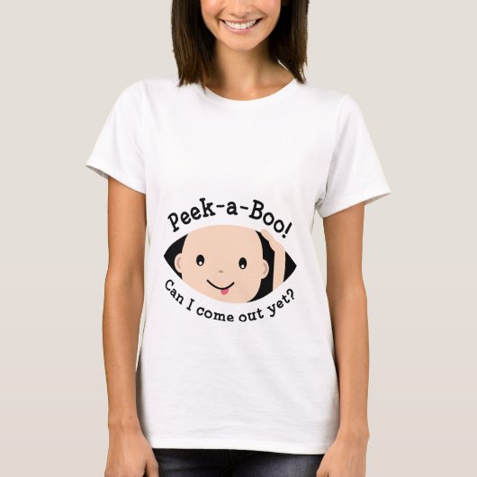 T-shirt de maternité Peek-A-Boo (Devant)
