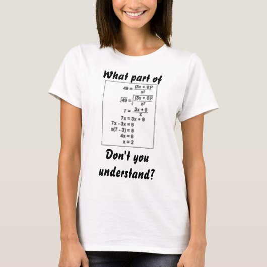 T-shirt de maths (Devant)