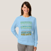 T-shirt de matière de mots (Devant entier)