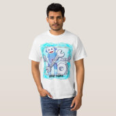 T-shirt de mécanicien Clé à Sock Monkey (Devant entier)