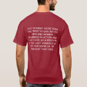T-shirt de médecin de combat (Dos)