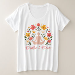 T-shirt de méditation Breathe & Bloom Plus Size