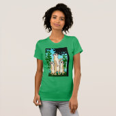 T-shirt de Meerkat, promenade de famille (Devant entier)