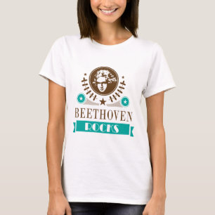 T-shirt de mélomane de roches de Beethoven