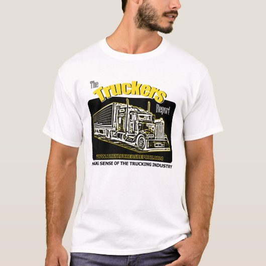 T-shirt de membre de rapport de camionneurs (Devant)