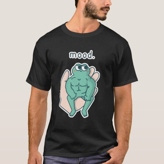 T-shirt de mème d'animal drôle d'humeur (Devant)