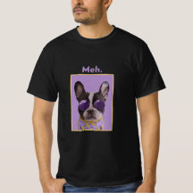T-shirt de mème de chien drôle Meh