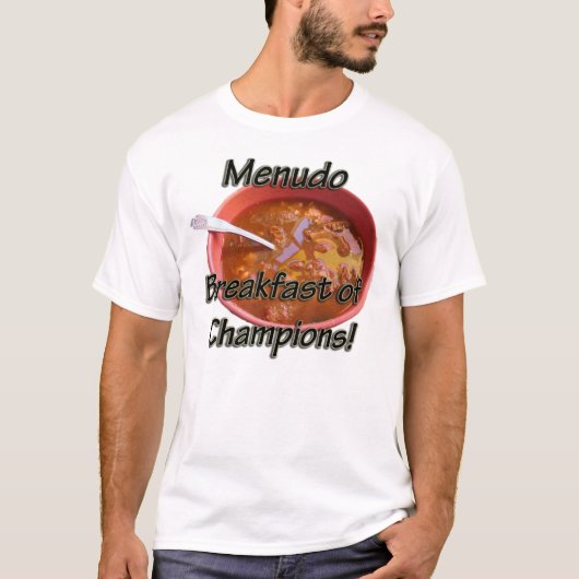 T-shirt de Men - petit déjeuner de Menudo des (Devant)