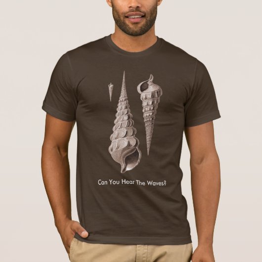 T-shirt de Mer-Coquilles - pouvez-vous entendre (Devant)