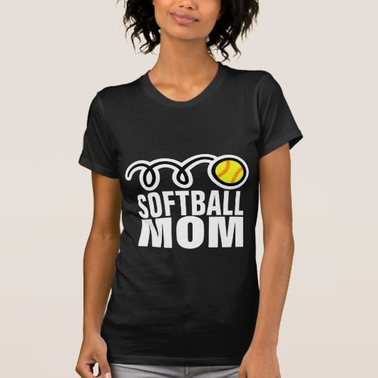 T-shirt de mère de softball pour femmes (Devant)
