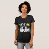 T-shirt de mère de softball pour femmes (Devant entier)