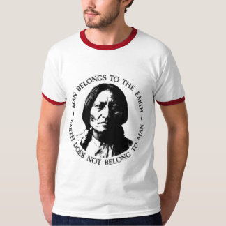 T-shirt de message de la terre