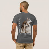T-shirt de meute de loups (Dos entier)
