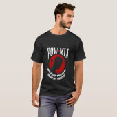 T-shirt de MIA de prisonnier de guerre (rouge) (Devant entier)