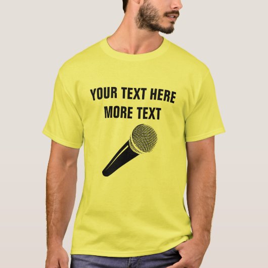 T-shirt de microphone pour la partie de chant de (Devant)