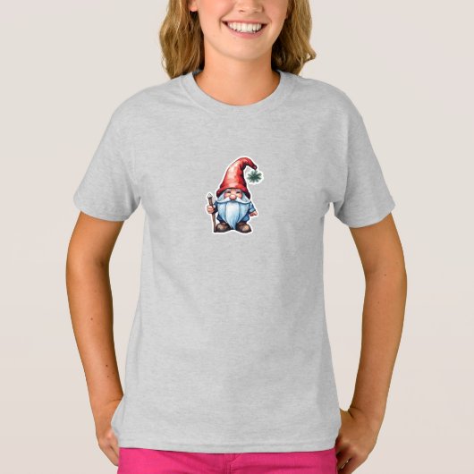 T-shirt de mignonne Gnome Kid (Devant)