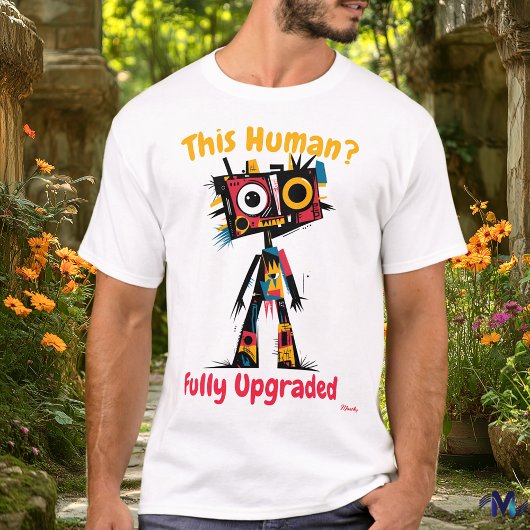 T-shirt de mise à niveau Abstraite de robots dynam