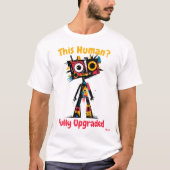 T-shirt de mise à niveau Abstraite de robots dynam (Devant)