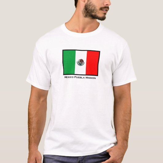 T-shirt de mission du Mexique Puebla LDS (Devant)